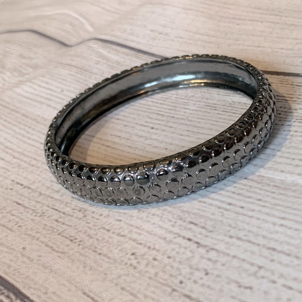 Dark Silver Embossed Bracelet